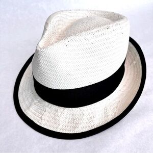 SALE TODAY!✨Tommy Bahama Cream/Black Stylish Straw Raffia Hat